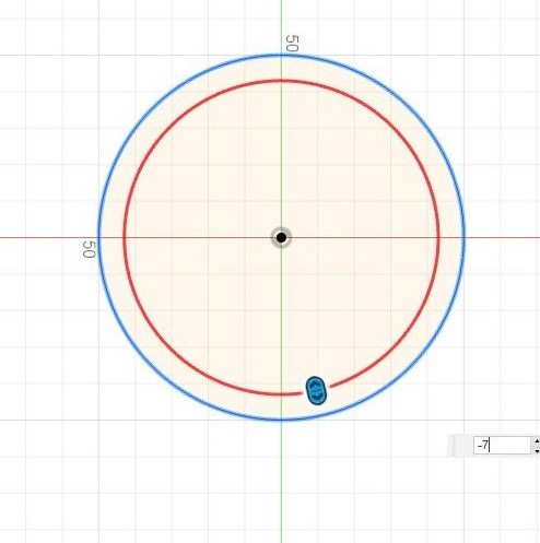 offset circle